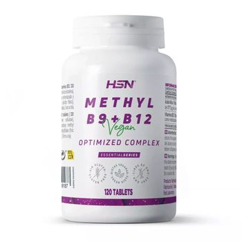 Vitamina B9 Y B12 Metil Complex De Hsn | 120 Tabletas Con Ácido Fólico Y Metilcobalamina De Alta Biodisponibilidad | Complejo De Vitaminas Del Grupo B | No-gmo, Vegano, Sin Gluten