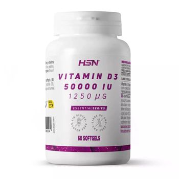 Vitamina D3 50000 Ui De Hsn | 60 Perlas | Suplemento De Vitamina D Colecalciferol | Funcionamiento Normal Del Sistema Inmunitario | 1 Perla Cada 14 Días | No-gmo, Sin Gluten