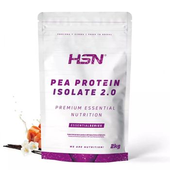 Proteína De Guisante Aislada De Hsn | Sabor Vainilla Caramelo 2 Kg = 67 Tomas Por Envase | 100% Vegana | Pea Protein Isolate | No-gmo, Sin Gluten, Sin Soja Ni Azúcares Añadidos