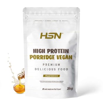 Gachas De Avena Proteicas Veganas De Hsn | Sabor Sirope De Arce 3 Kg = 60 Tomas De Porridge Proteico De Avena Integral Y Proteína De Guisante Y Arroz | Fácil Y Rápido De Preparar