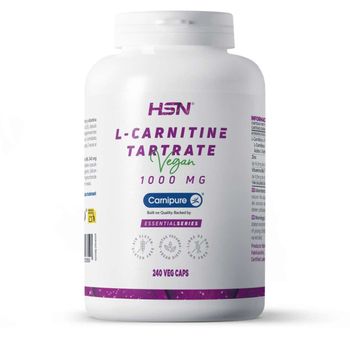 L-carnitina L-tartrato Carnipure De Hsn | 240 Cápsulas Vegetales | 3000 Mg Por Dosis Diaria De Carnitina De Máxima Absorción Y Eficacia | Alta Pureza Y Calidad | No-gmo, Vegano, Sin Gluten