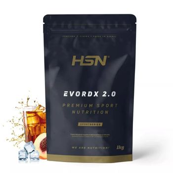 Pre Entreno Potente De Hsn Evordx 2.0 | Sabor Té Frío Melocotón 1 Kg = 43 Tomas Por Envase | 100% Vegano Pre-workout Sin Azúcar Con 300 Mg De Cafeína, Aminoácidos, Creatina Creapure, Óxido Nítrico