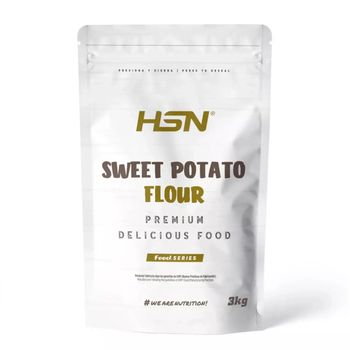 Harina De Boniato De Hsn | Sabor Natural 3 Kg | 100% Natural Sweet Potato Flour (batata) | Sin Alérgenos: Apta Para Celiaco, Deportistas, Vegetarianos O Veganos | Alto En Fibra Sin Azúcares