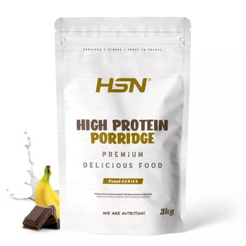 Gachas De Avena Proteicas De Hsn | Sabor Chocolate Banana 3 Kg = 60 Tomas | Porridge Proteico De Avena Integral Y Proteína De Suero | Fácil Y Rápido De Preparar | Bajo En Azúcar | Apto Vegetariano