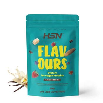 Saborizante Para Proteínas Vegetales De Hsn | Sabor Vainilla 200 G = 66 Tomas Por Envase | Para La Dieta Keto Y Vegana | Extremadamente Bajo En Calorías Y Azúcar | No-gmo, Sin Gluten