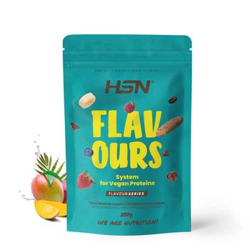 Saborizante Para Proteínas Vegetales De Hsn | Sabor Mango Tropical 200 G = 66 Tomas Por Envase | Para La Dieta Keto Y Vegana | Extremadamente Bajo En Calorías Y Azúcar | No-gmo, Sin Gluten