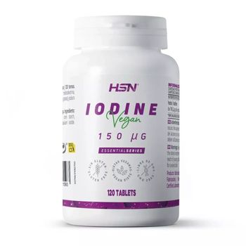 Yodo 150 Mcg De Hsn | 120 Tabletas De 192,2 Mcg De Yoduro Potásico | 100% Valores Diarios Del Mineral | Metabolismo Energético | No-gmo, Vegano, Sin Gluten