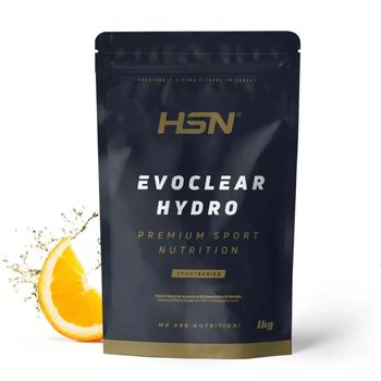 Clear Whey De Hsn Evoclear Hydro | Proteína Similar Al Zumo Muy Ligera Y Refrescante | Sabor Naranja 1 Kg = 40 Tomas | Aislado De Proteína Hidrolizada De Suero De Leche |  No-gmo, Vegetariana, Sin Gluten Ni Soja