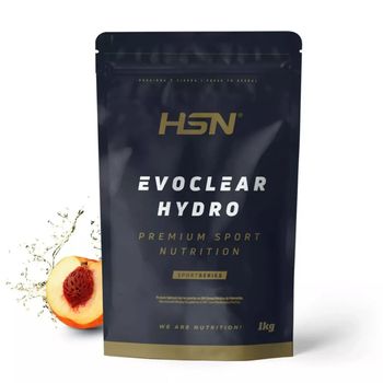 Clear Whey De Hsn Evoclear Hydro | Proteína Similar Al Zumo Muy Ligera Y Refrescante | Sabor Melocotón 1 Kg = 40 Tomas | Aislado De Proteína Hidrolizada De Suero De Leche |  No-gmo, Vegetariana, Sin Gluten Ni Soja