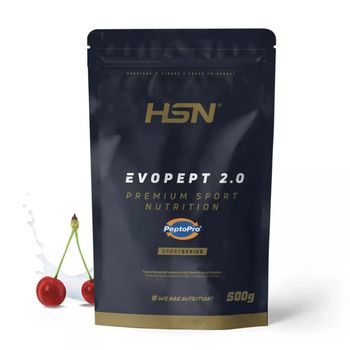 Peptopro De Hsn Evopept 2.0 | Sabor Cereza 500 G = 38 Tomas Por Envase 100% Hidrolizado De Caseína | Ideal Antes, Durante, Después De Entrenar | No-gmo, Vegetariano, Sin Gluten