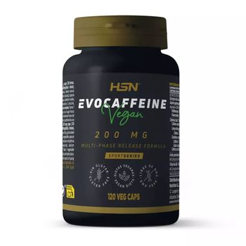 Cafeína De Hsn (total Cafeína = 200 Mg) Evocaffeine | 120 Cápsulas Vegetales Mezcla De Cafeína: Efecto Rápido Y Prolongado | Con Vitaminas B5 Y B6 | No-gmo, Vegano, Sin Gluten