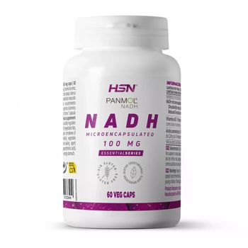 Nadh 100 Mg De Hsn | 60 Cápsulas Vegetales Coenzima Nicotinamida Adenina Dinucleótido | Materia Prima: Nadh Microencapsulado (panmol®) | Alto Contenido Vitamina B3 | No-gmo, Vegetariano, Sin Gluten