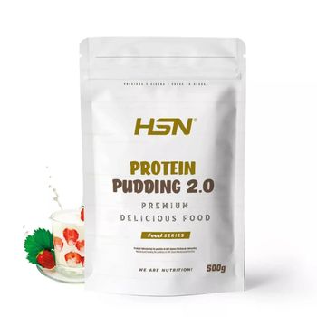 Pudding Proteico De Hsn | Sabor Fresa Nata 500 G = 13 Tomas Por Envase | Con Proteína De Suero | Muy Fácil De Preparar | Bajo En Calorías Sin Azúcares Añadidos | No-gmo, Vegetariano, Sin Gluten
