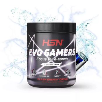 Bebida Energética Para Jugadores De Videojuegos Evogamers De Hsn | 250 G = 50 Tomas Por Envase - Alto Aporte De Cafeína, Aminoácidos Y Vitaminas | No-gmo, Vegano, Sin Gluten, Sin Azúcar