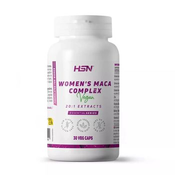 Maca Especial Mujer De Hsn | 30 Cápsulas Vegetales - Mezcla Específica: Raíz De Maca Morada + Amarilla + Negra - Alta Concentración - Con Vitaminas Y Minerales | No-gmo, Vegano, Sin Gluten