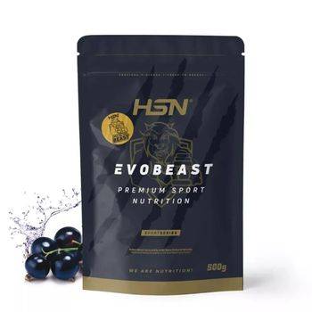 Pre Workout Evobeast De Hsn | Sabor Grosella Negra 500 G = 10 Tomas Por Envase Bebida Para Deportistas Preentrenamiento Con Potente Poder Estimulante + Energética | No-gmo, Vegano, Sin Gluten