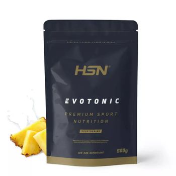 Isotónico En Polvo Evotonic De Hsn | Sabor Piña 500 G = 14 Tomas Por Envase | Bebida Deportiva Con Carbohidratos + Electrolitos + Bcaas + Peptopro | No-gmo, Vegetariano, Sin Gluten