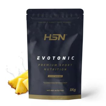 Isotónico En Polvo Evotonic De Hsn | Sabor Piña 1 Kg = 29 Tomas Por Envase | Bebida Deportiva Con Carbohidratos + Electrolitos + Bcaas + Peptopro | No-gmo, Vegetariano, Sin Gluten