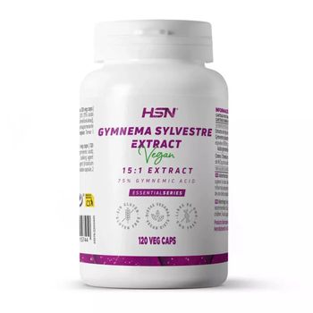 Extracto De Gymnema Sylvestre 600 Mg De Hsn | 120 Cápsulas Vegetales 9000 Mg Equivalencia Hoja Con 75% En Ácido Gimnémico Por Dosis Diaria | 15x Veces Más Concentrado | No-gmo, Vegano, Sin Gluten