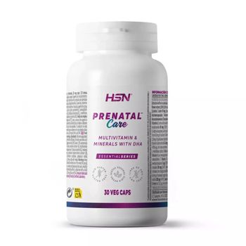 Vitaminas Y Minerales Para El Embarazo Prenatal Care* - Con Yodo - De Hsn | 30 Cápsulas Vegetales | Metil-b9, Metil-b12, D3 | Con Dha Vegano Y Citicolina | No-gmo, Sin Gluten