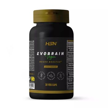 Nootrópico Natural Evobrain De Hsn | 30 Cápsulas | Fórmula Que Contribuye Al Rendimiento Intelectual Normal | Alcar, Citicolina, Bacopa, Arándono Azul, Rhodiola | No-gmo, Vegano, Sin Gluten