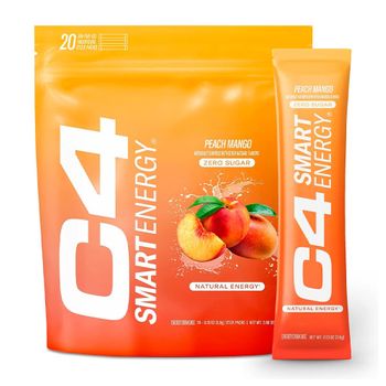 Cellucor - C4 Smart Energy Powder 20 X 2 G - Bebida Energética En Sobres -  Sabor: Mango Y