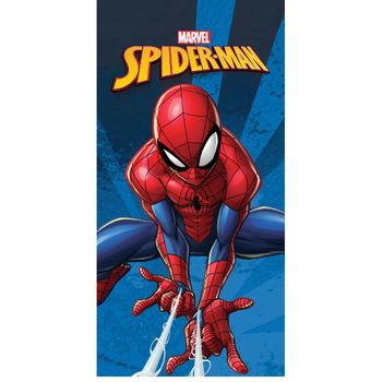 Toalla De Playa Licencia Microfibra 100% Poliéster Autorizado Por Disney 70x140cm Diseño Spider Man