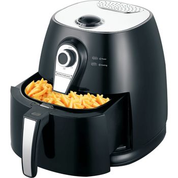 CREATE/FRYER AIR PRO COMPACT/Freidora de aire sin aceite 3,5 L Blanco / 8  Programas, Pantalla de visión angular, Sin aceites ni grasas, Sistema  circulacion de aire 360º, 1300W : : Hogar y