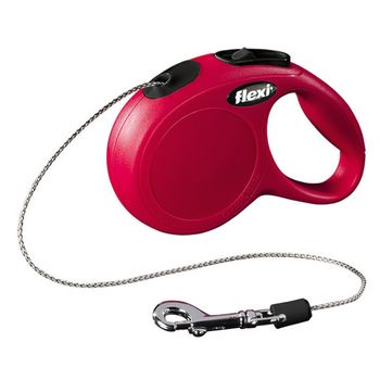 Bogdahn International - Nuevo Modelo De La Clásica Correa De Cuerda Flexi Para Perro (mediano/5m) (rojo)