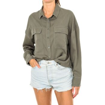 Camisa de lino y viscosa de Tallas Grandes de Mujer TEX