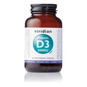 Viridian Vitamina D3 2000 Iu (vegana) 60 C&aacute;psulas Vegetales