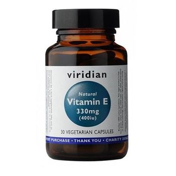 Vitamina E 330mg (400iu) Natural 30 Cápsulas Vegetales Viridian