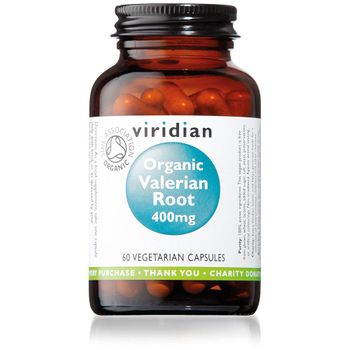 Raíz De Valeriana Orgánica 400 Mg 60 Cápsulas Veganas