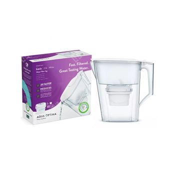 Aqua Optima Liscia White Jug Capacity 2.5l With 1 Evolve + Filter Stpj0601