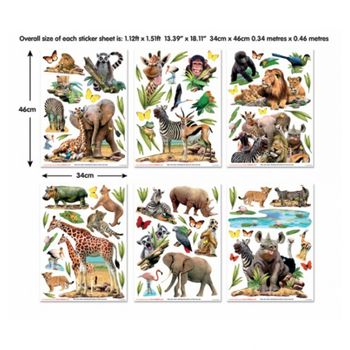 Walltastic 45439 Jungle Safari Kit Decorativo