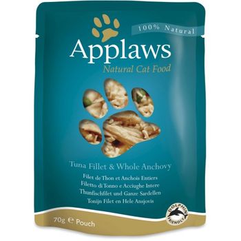 Applaws Cat Pouch Atún Y Anchoas - Bolsa De 70 Gr