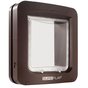 Solapa Electrónica Grande Marrón Para Gatos Sureflap