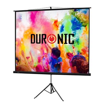 Pantalla Proyección Trípode Proyector Fijo Full 4k Hd 3d 86" 4:3 (175x131cm) - Duronic Tps86/43