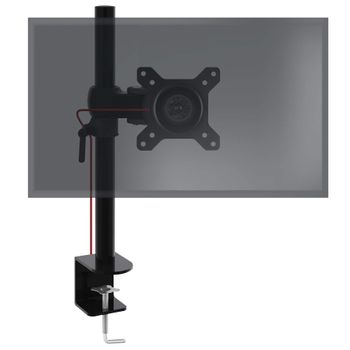 Soporte para monitor/portátil Vilppula Ajustable en altura Aglomerado -  gris oscuro [en.casa]
