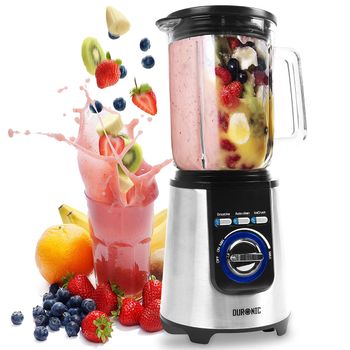 Batidora Vaso 1200w - Jarra 1,8l - Cuchillas Inox - Smoothie, Limpieza O Pulse - Duronic Bl1200t