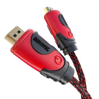 Cable Hdmi 2.0 Alta Velocidad - Conectores Chapados Oro 24k Ethernet 3d 4k 2160p - 2m - Duronic Hdc03