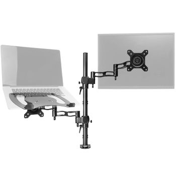 Soporte Monitor 13"-27" + Plataforma Para Ordenador - Soportes Y Brazos - Duronic Dm35l1x1