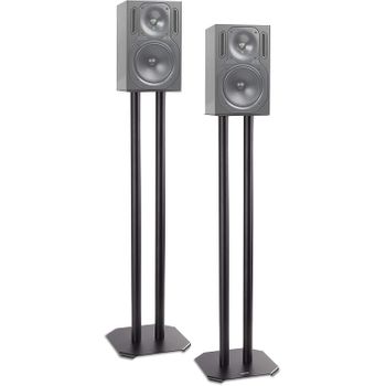 Set 2 Soportes Altavoz - 80cm Altura - Base 24 X 24cm - Plataforma 16 X 16cm - Duronic Sps1022/80