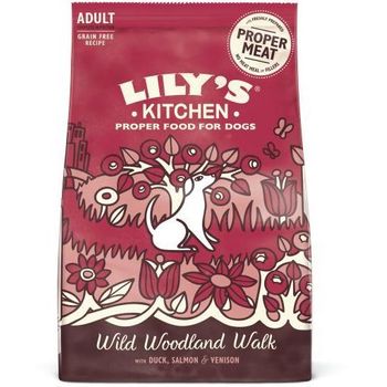 Lily's Kitchen Adult Duck, Salmon & Venison Wild Woodland Walk Pienso Para Perro Grain-free 7kg