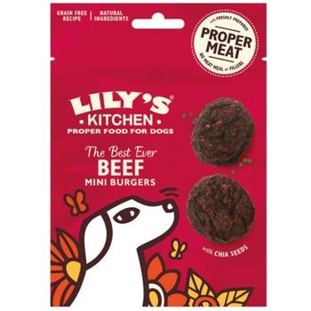 Lily's Kitchen Snack The Best Ever Beef Mini Burgers 70g