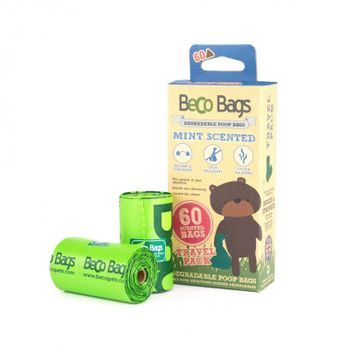 Bolsas Becobags Mint 4 Rollos X 15 Bolsas (60 Total)