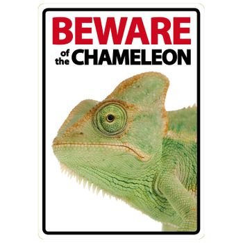 Magnet & Steel Señal A5 'beware Of The Chameleon'