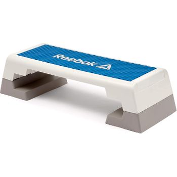 Step Reebok Ajustable 3 Alturas Azul Y Blanco