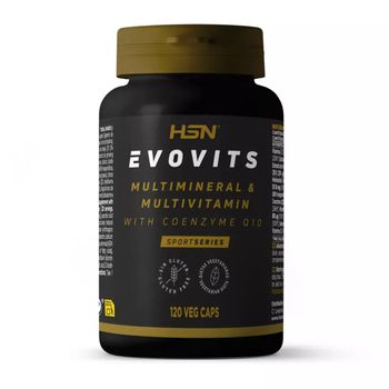 Multivitaminas Y Minerales Evovits De Hsn | Multivitamínico Para 4 Meses = 1 Cápsula Al Día | Complejo Polivitamínico Para Mujer, Hombre, Vegetarianos Y Deportistas | No-gmo, Sin Gluten Ni Lactosa