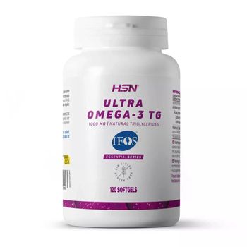 Ultra Omega 3 De Hsn | Certificado 5 Estrellas Ifos | 120 Perlas De Aceite De Pescado En Forma De Triglicéridos Altamente Concentrado | Ácidos Grasos Esenciales 35% Epa + 25% Dha | No-gmo, Sin Gluten